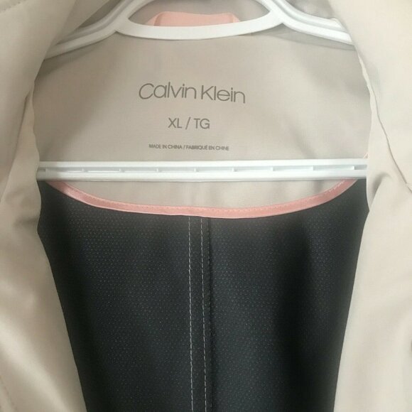 Calvin Klein Women Trench Coat with Belt Beige - Picture 6 of 14